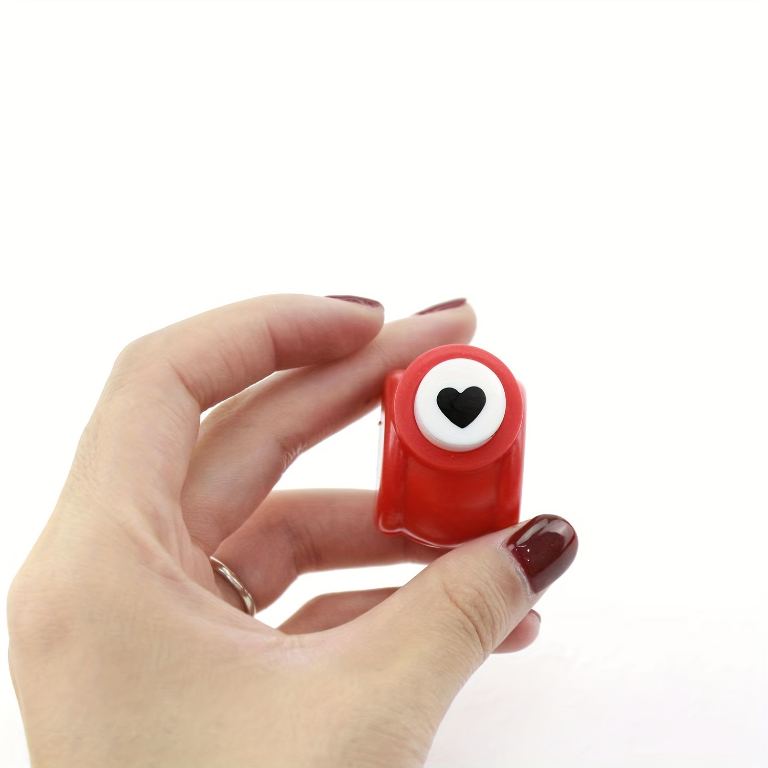 Mini Small And Cute Paper Embosser Heart shaped Paper Punch - Temu