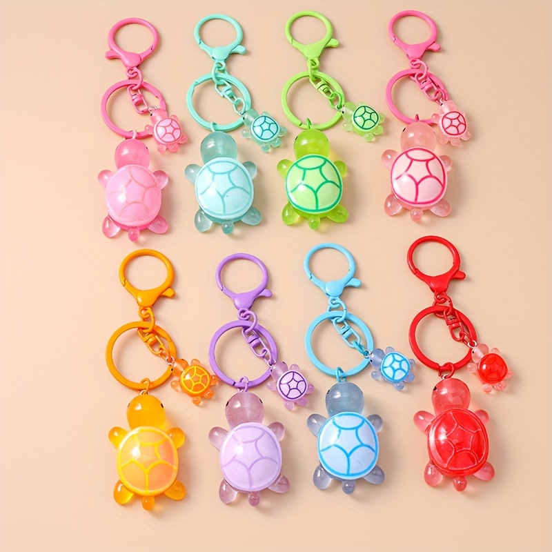 

Turtle Keychain - Cute Resin Animal Charm For Bags & Backpacks, Perfect Gift For Women And Girls