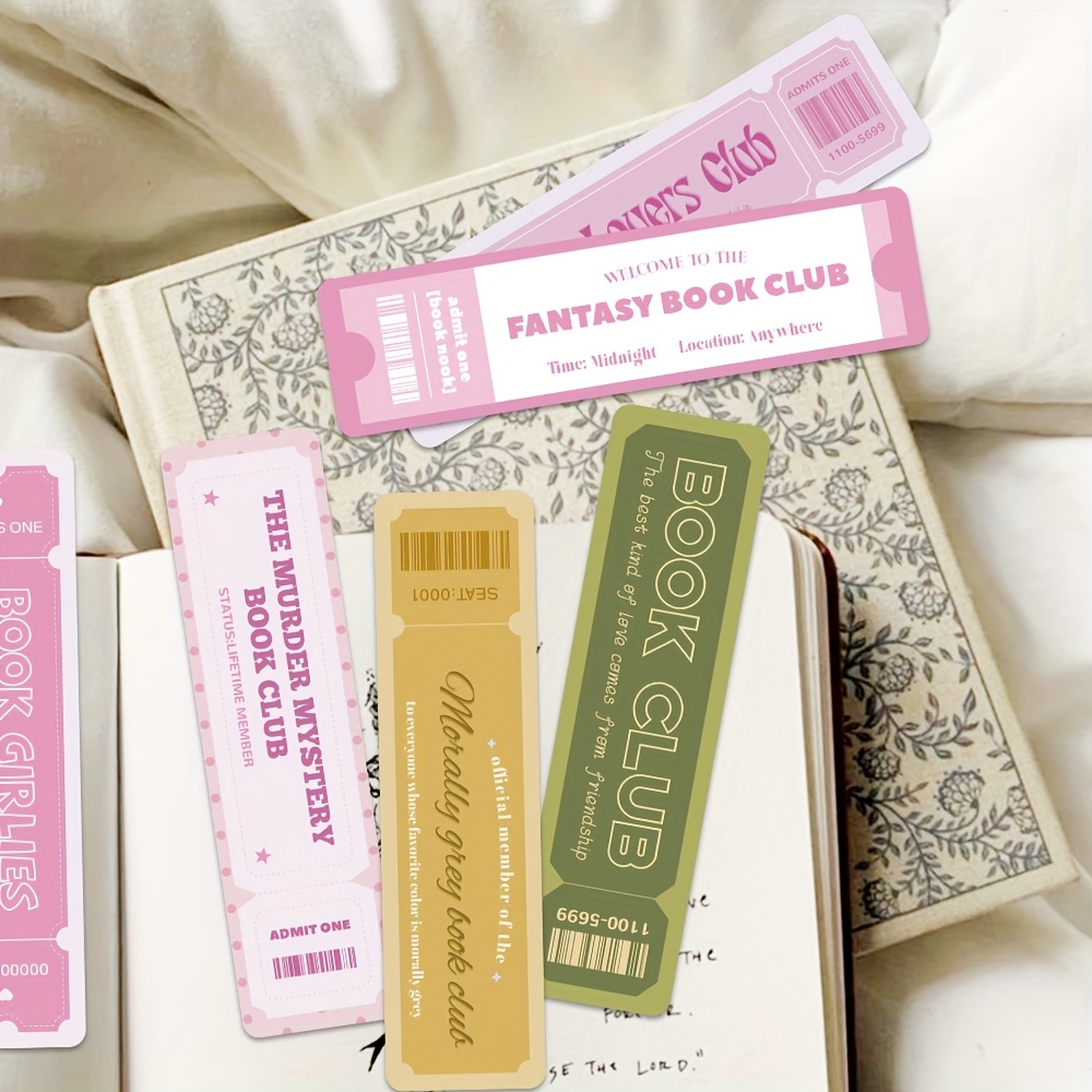 10 PCS Bow Bookmarks Set - Cute Romance Reader Gifts For Women & Book Lovers