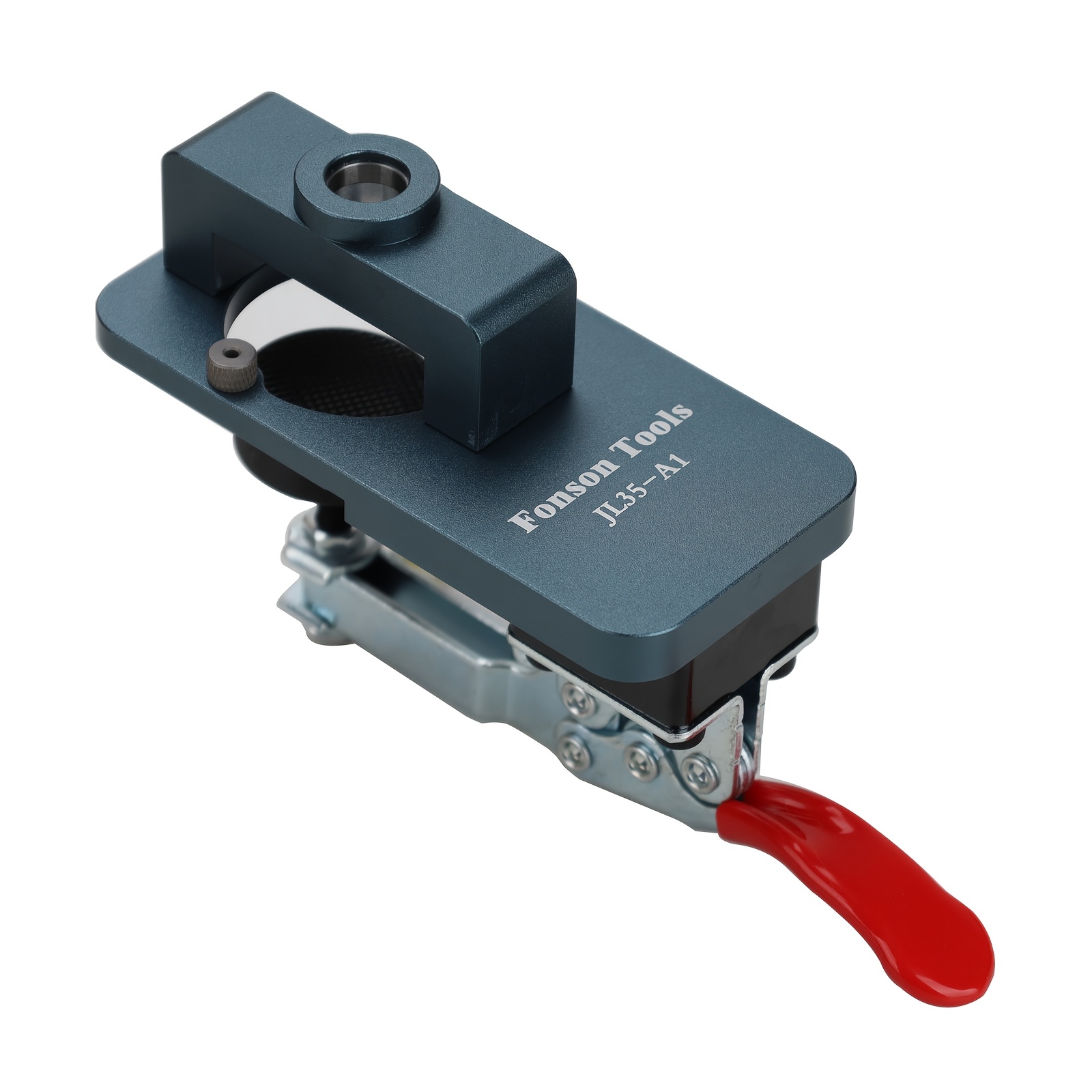 Aluminum Alloy Hinge Jig, Woodworking Drill Guide Hole Puncher, Carpenter Tool, Metal Construction, No Electricity Required