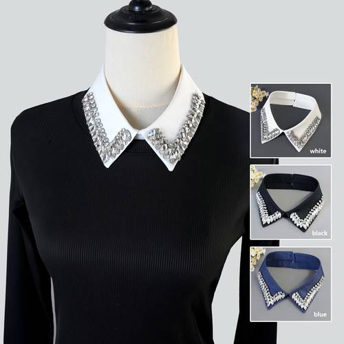 vintage round detachable collar suitable for spring summer autumn winter luxurious beaded detachable collar hand studded for a sparkling vintage with exquisite quality