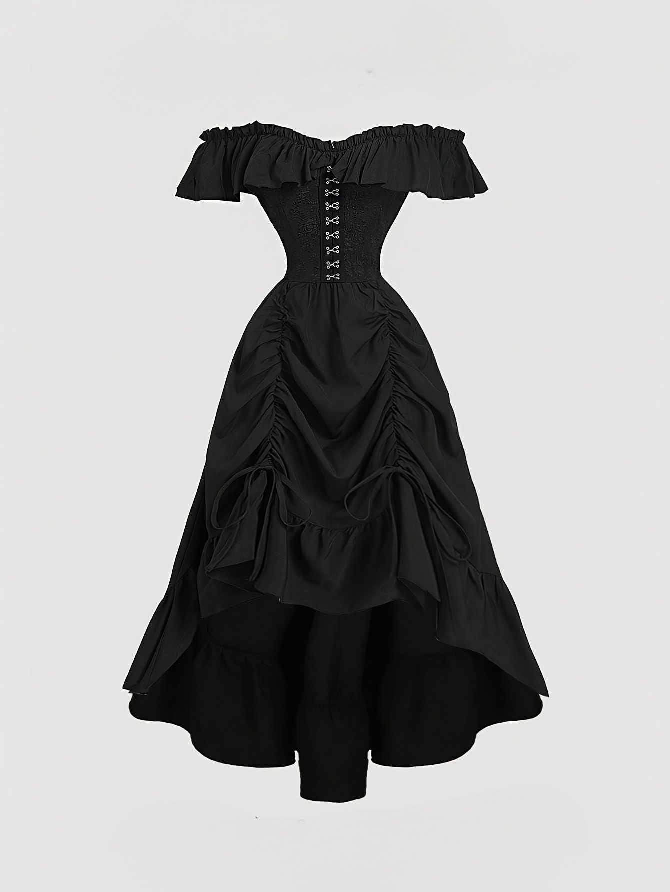 black long sleeve dress nearby The Dark Longsleeve Dress main image 0