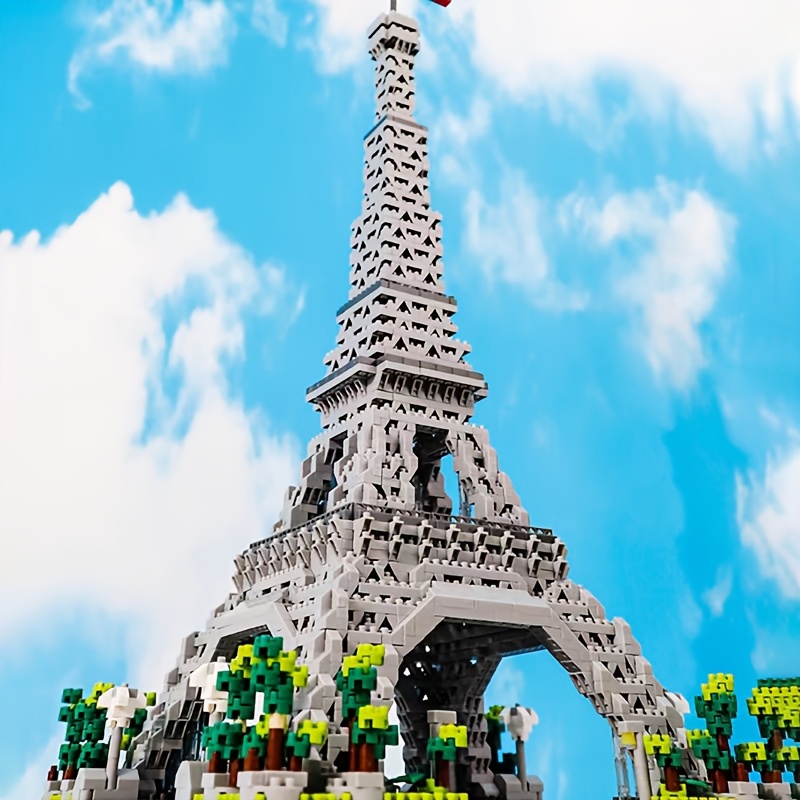 3585pcs Eiffel Tower Micro Building Blocks - Complex 3D Puzzle Toy for Creative Learning and Unforgettable Gift Experience, Collectible Keepsake Model, Birthday Present