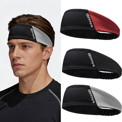 3lü esnek spor saç bandı, yoga bandanası, unisex, erkek fitness bandanası, yumuşak ve rahat, ter emici ve nefes alabilir, tüm mevsimler i̇çin uygun, egzersiz, fitness, yoga, bisiklet, basketbol ve koşu i̇çin i̇deal