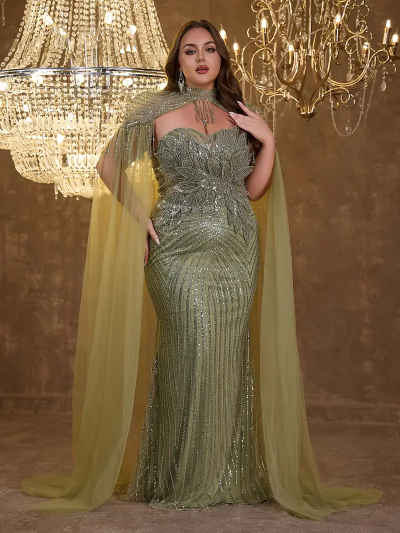 plus size plus size plus size sequined embroidered lace - Temu Bahrain plus size plus size plus size sequined embroidered lace - Temu Bahrain
