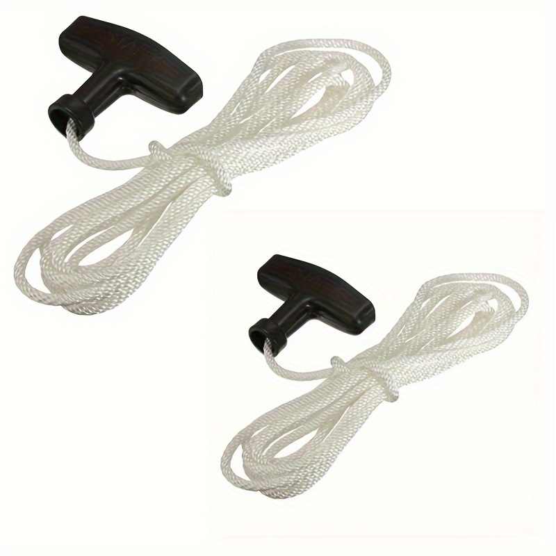 2pcs 120-inch Lawn Mower Pull Cord, Abs Material, Garden Trimmer Starter Rope, Mechanical Accessories For Lawnmowers