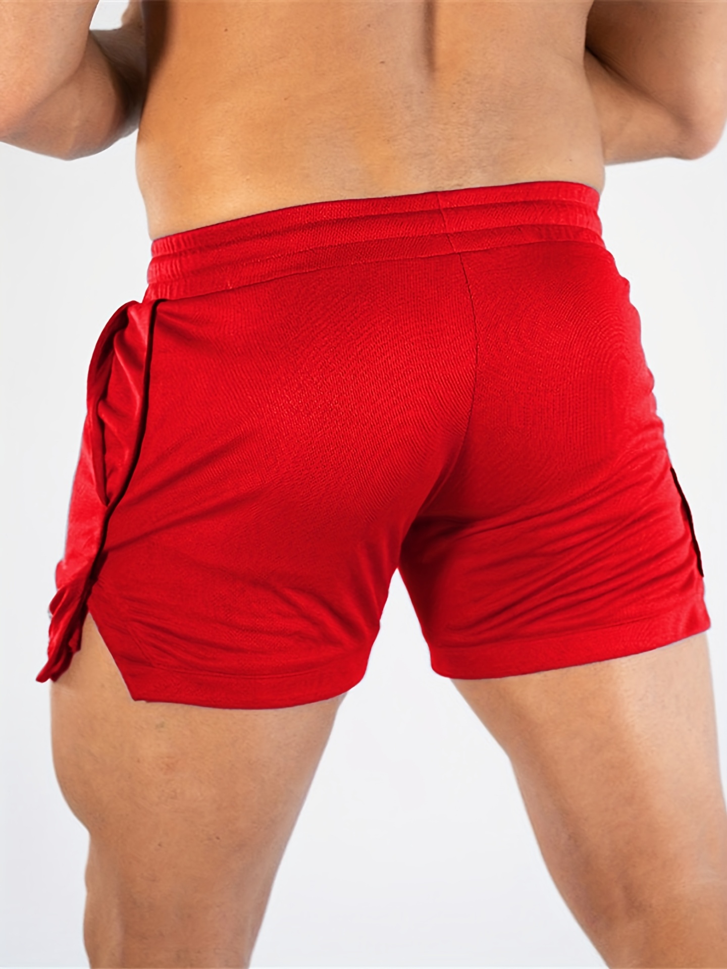 Men'S Slim Fit Athletic Shorts with Bull Head Print - Breathable Mesh, Stretch Polyester Fabric for Running, Gym, and Outdoor Activities, Casual Summer Shorts|Slim Fit Shorts|Wireframe Design