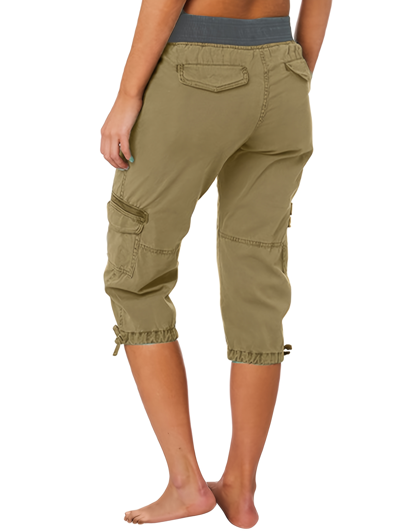 lightweight design womens summer capri cargo joggers casual Temu