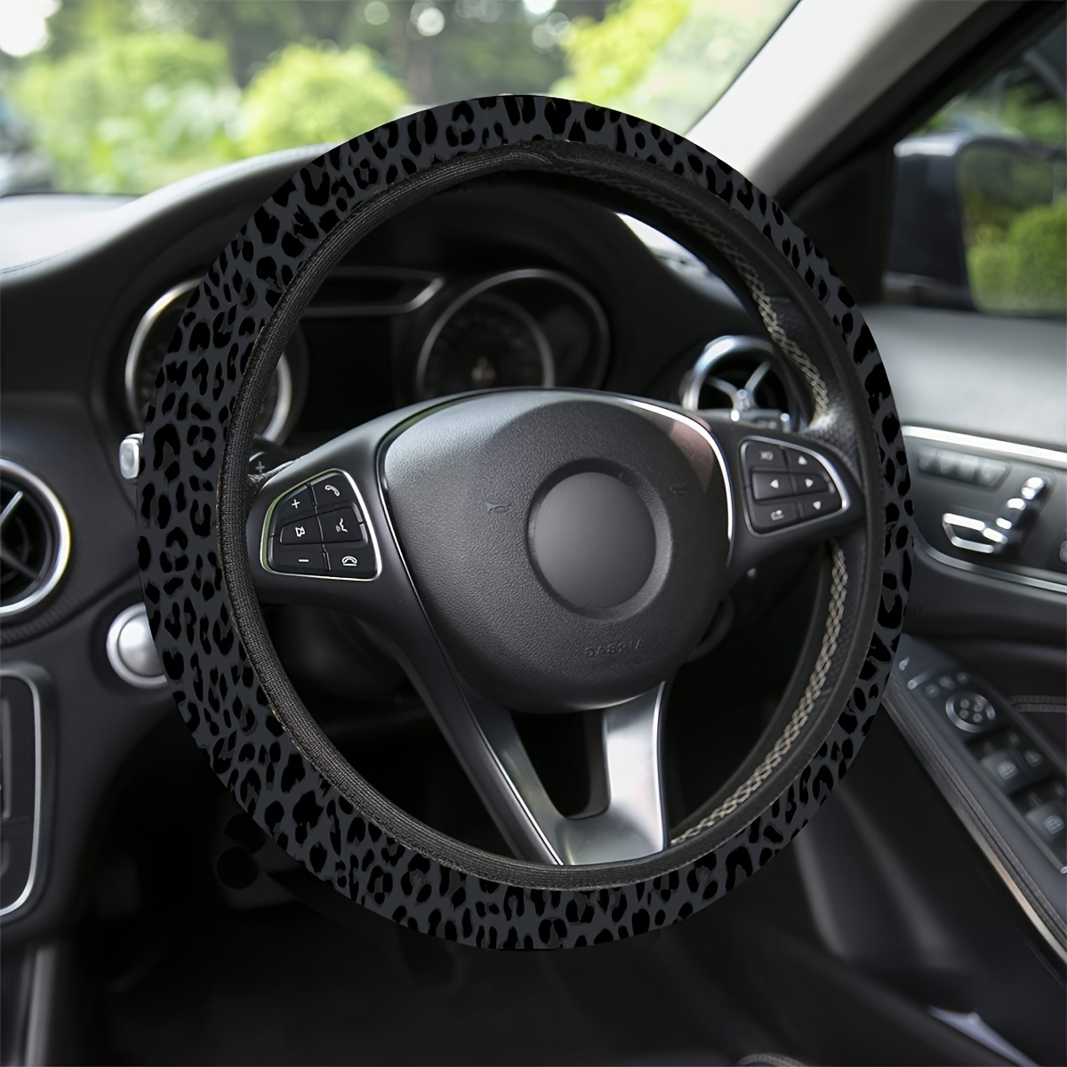 

Print Steering Wheel Cover - Polyester Fiber, No Inner Ring