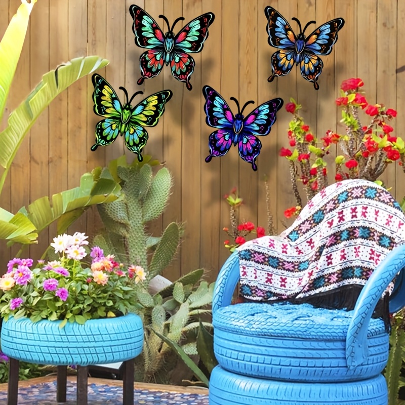 Figuras decorativas de jardín mariposas metálicas - Top Ventas Recomendado
