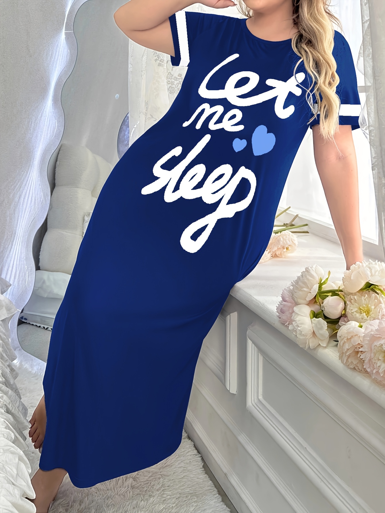 chinese dress ladies Dagsmejan Women Night Dress Midnight Blue M Beech Wood