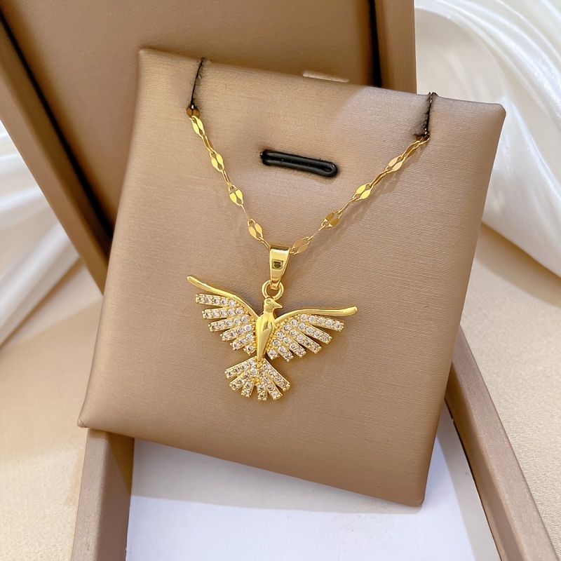 Rhinestone Phoenix Neck Chain for Women