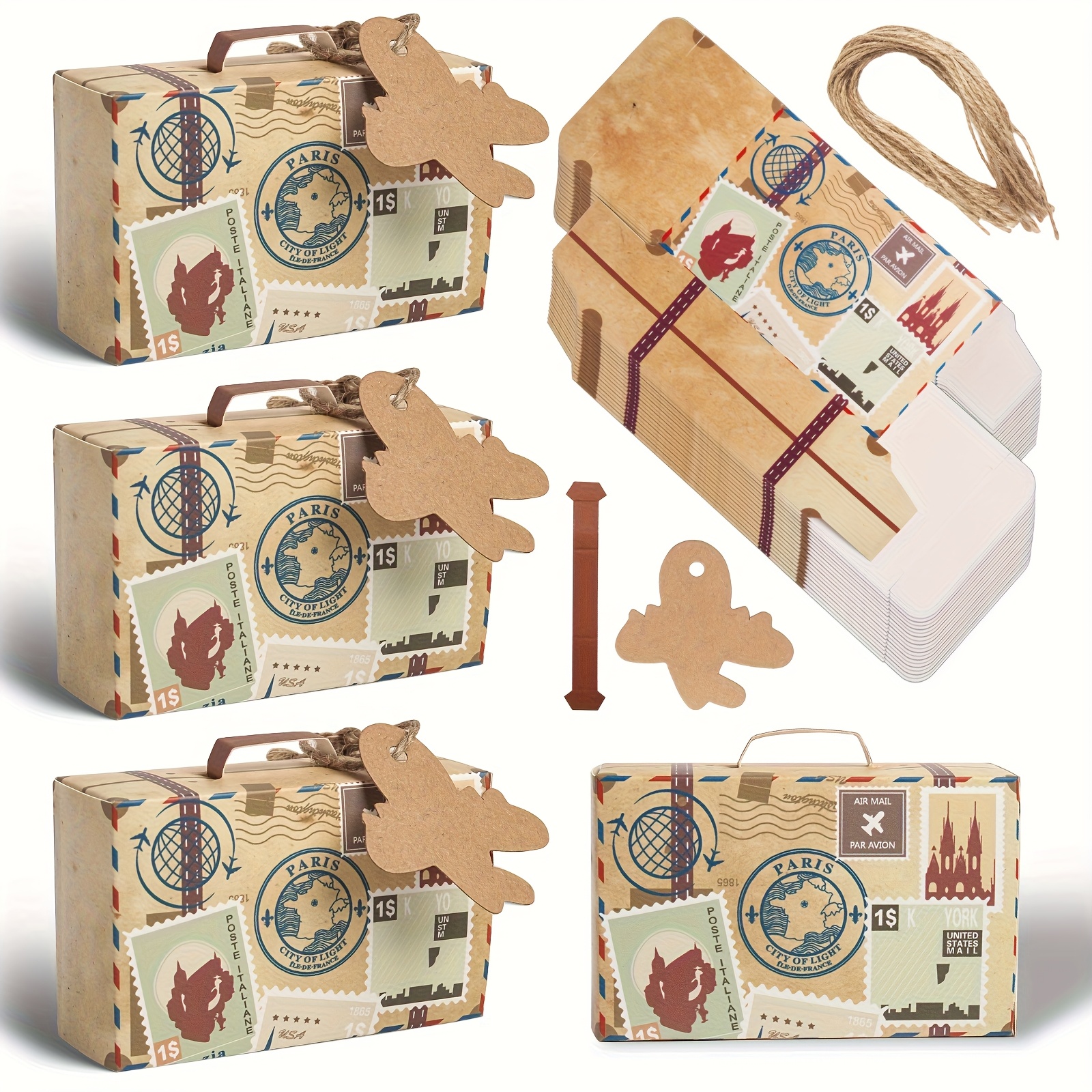 mini suitcase favor box sold on Temu United States