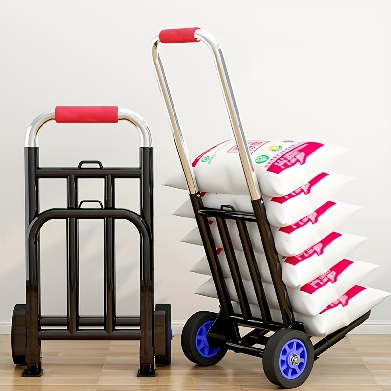 Heavy Duty Foldable Sponge Handle Hand Truck with Wheels only .03: eDeal Info