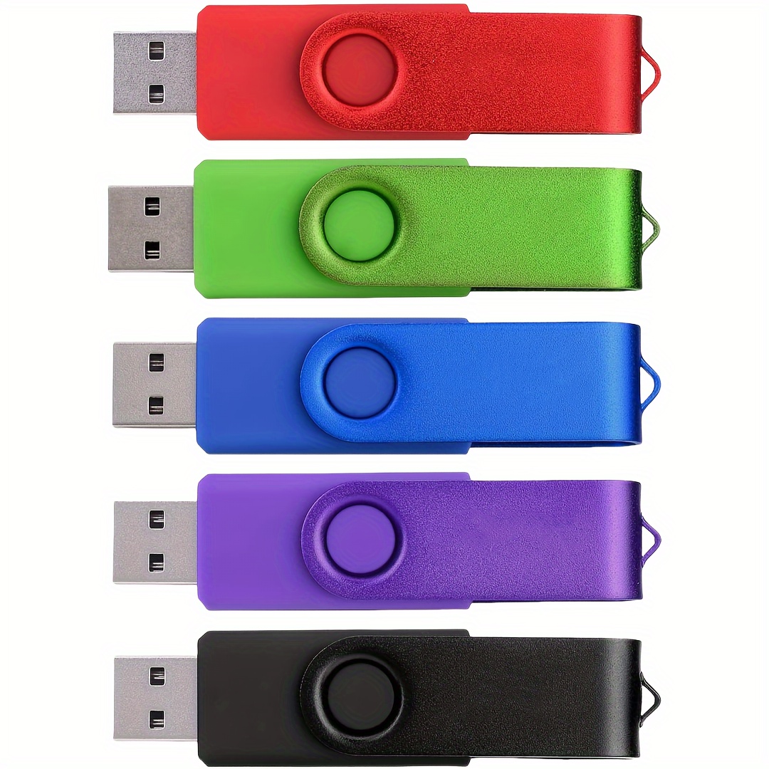 

Clé USB Colorée à 5 Pièces avec Clip