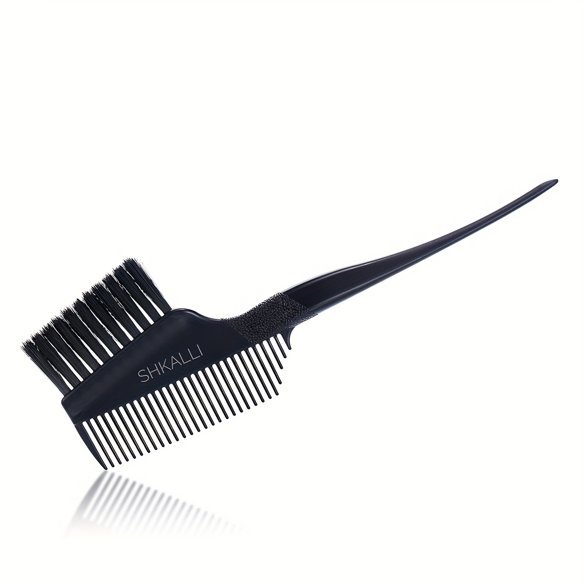 Image of High-quality 3-in-1 Hair Dye Brush (comb, Brush & Rat-tail) With Anti-slip , A Professional Salon Hair Dye Tool.