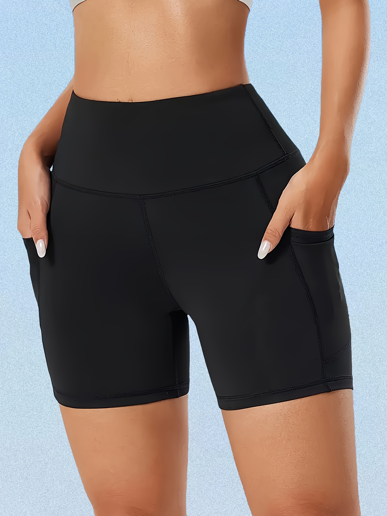 womens fitness activewear high waist with pockets on   easy breathable comfortable high   suitable for yoga pilates running cycling hiking   and other outdoor activities
