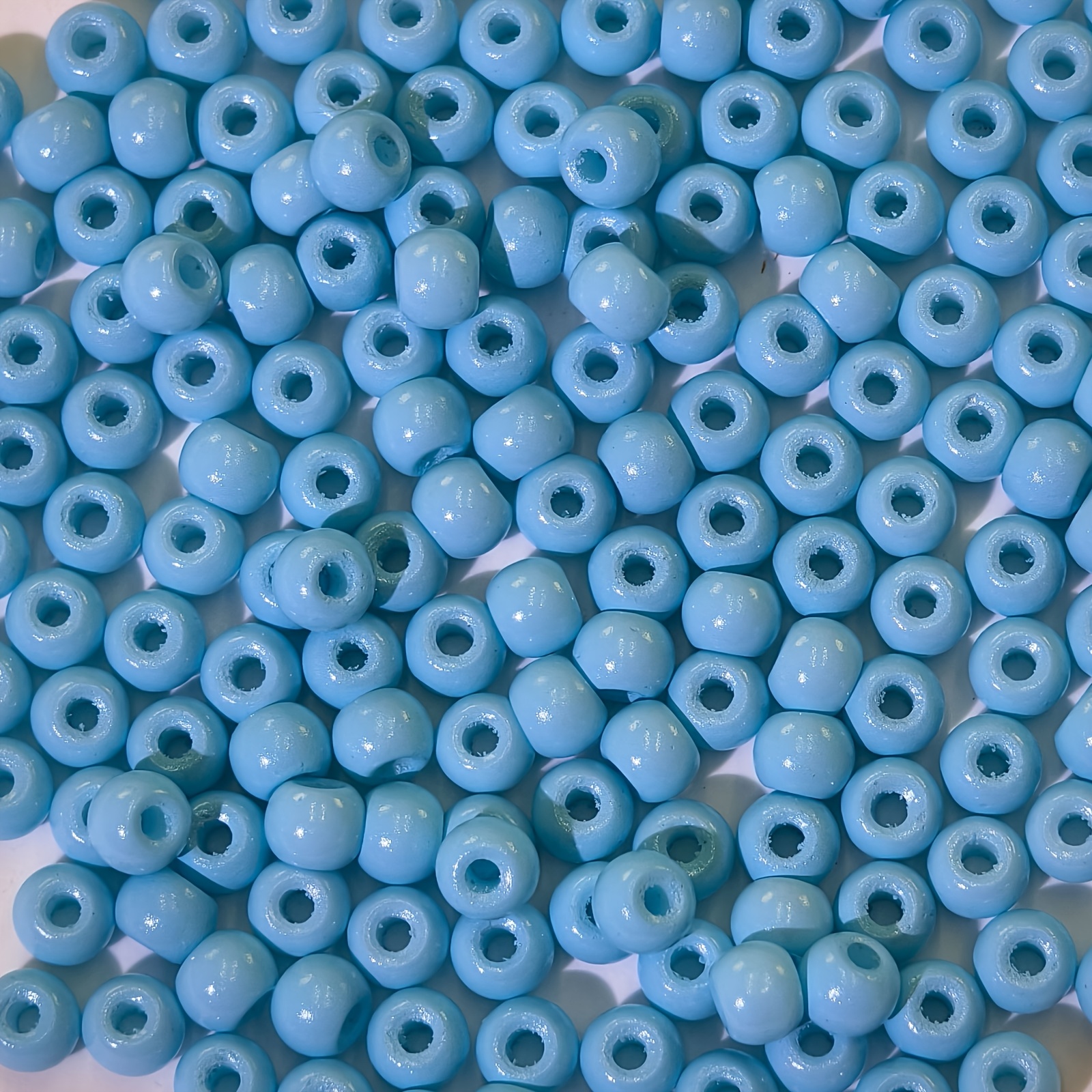 25G Solid Color Enamel Glass Round Beads, 4Mm