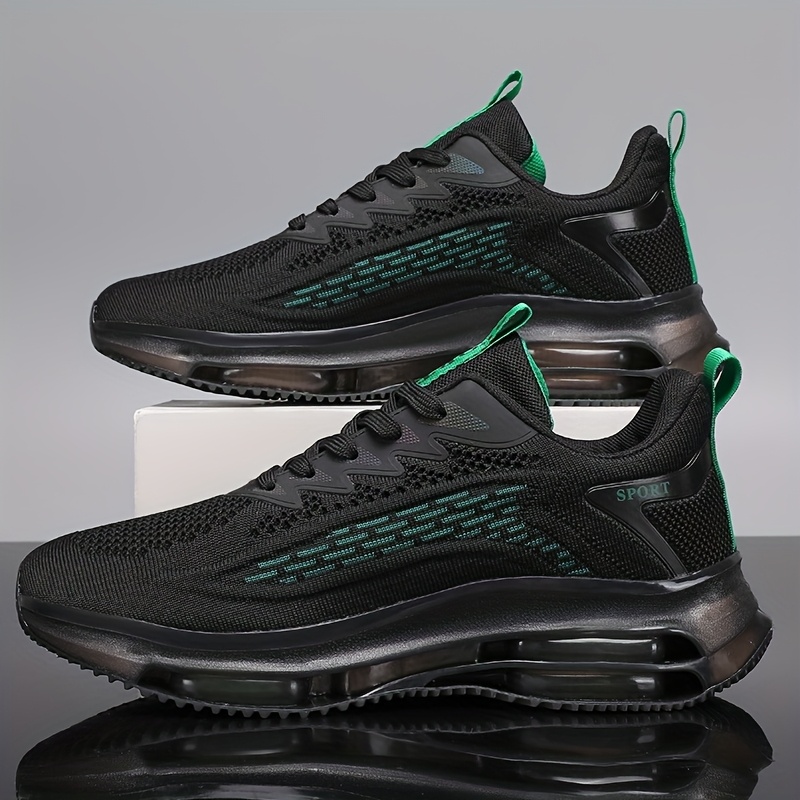 Men'S Low Top Road Running Shoes, Fabric Upper, Lace-Up Closure, TPU Sole, Solid Color, for Universal