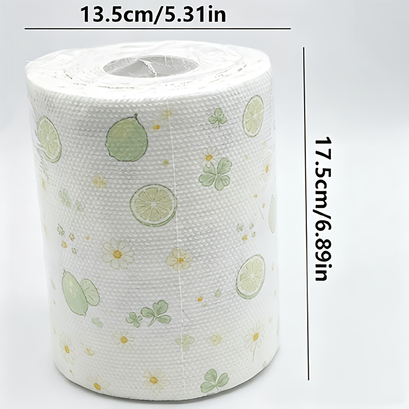 Image of 800 Times High Dual-use For Dry And Wet Washable Oil-free Household Cleaning Degreasing Cloth Multiple Patterns Lazy Rag Party Supplies 800 Rolls