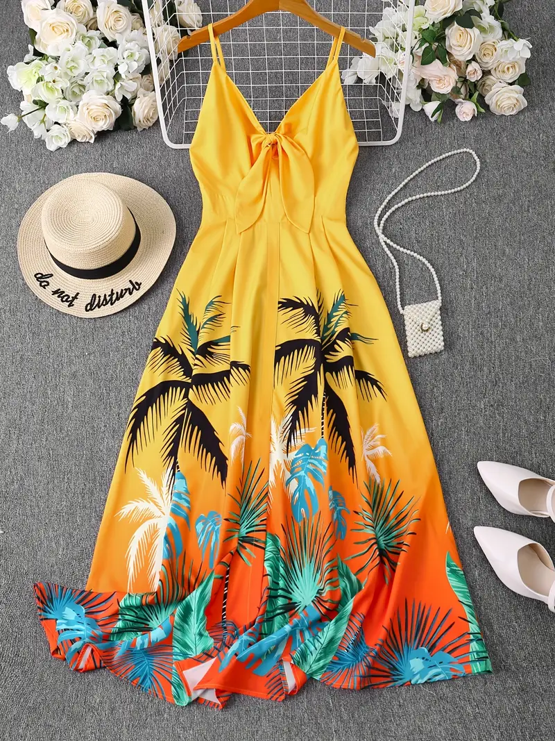 a floral print a line dress a thigh high slit featuring - Temu Nigeria a floral print a line dress a thigh high slit featuring - Temu Nigeria