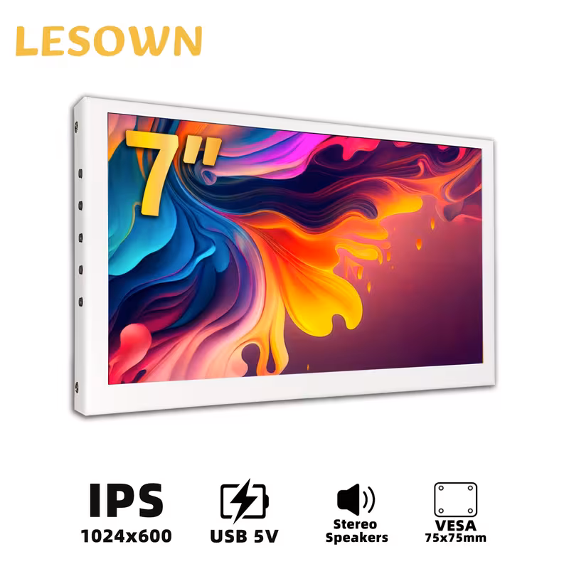 7 пренослив usb монитор - lcd екран со osd , 300nits hdr, без потреба од драј за , лаптоп, pc, tv box - компактен гейминг/презентационски/домашно кино екран (7, usb-c, компатибилен), аксесоар за , стилски безрамков дизајн, јасна квалитет на сликата Детали за производот 0