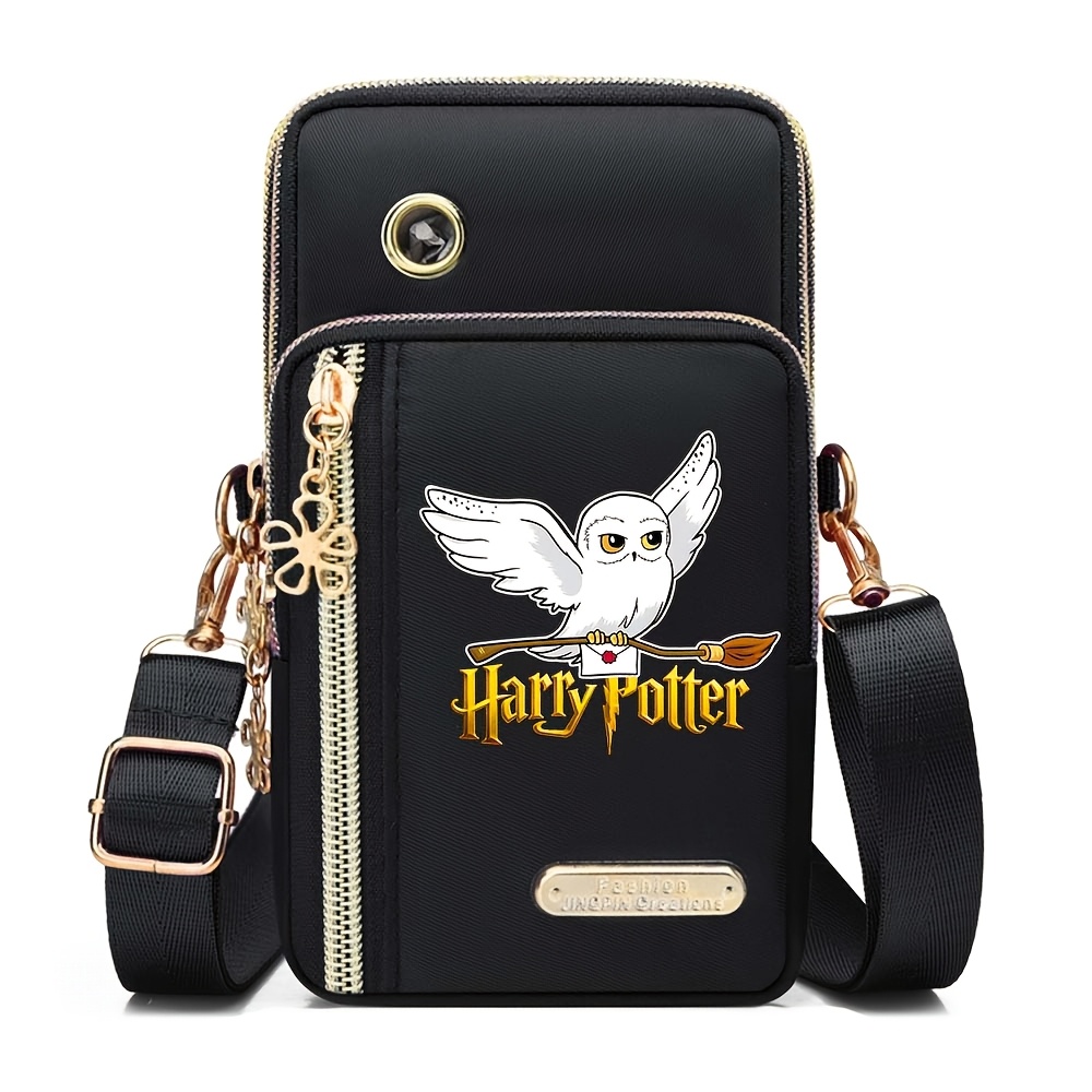 TEMU 1pc, Harry Potter Hedwig-themed Printed Single-shoulder Crossbody Bag, Suitable For Daily Storage Or Travel, A Top For Holiday Gifts, With An