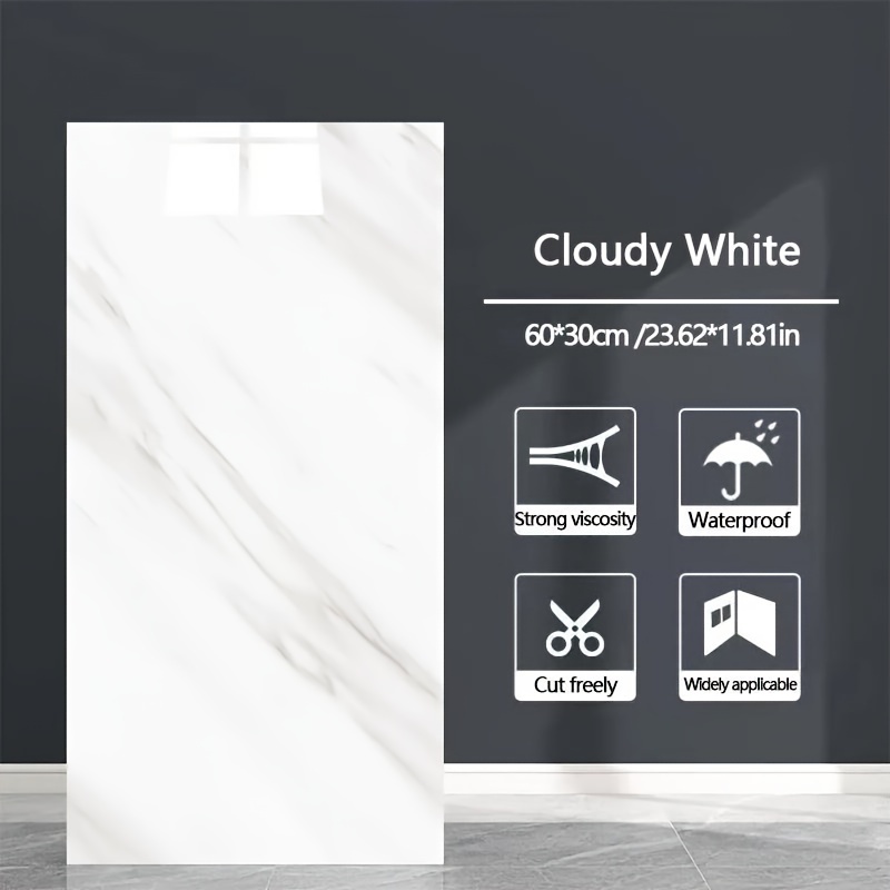Image of 42pcs Self-adhesive Wall Stickers For Kitchen, Bathroom And Toilet Wall Decoration, Waterproof, Oil-proof And Stain-resistant Surface, Removable, Easy To Clean And Install, Single Use