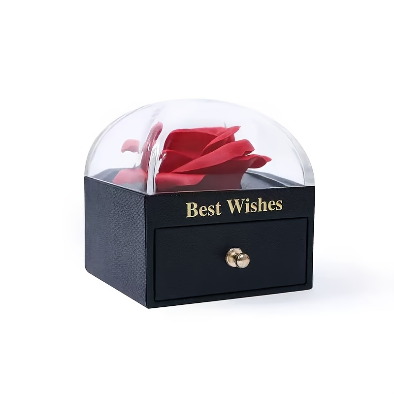 Rose Gift Box with Preserved Flowers