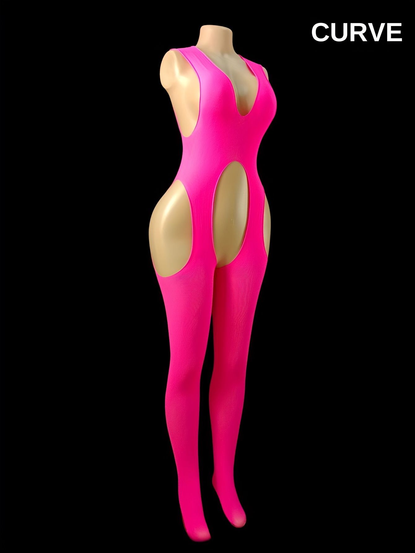 women's bodystockings, glow in the dark jumpsuits luminous fishnet  jumpsuits open hollow out fishnet super elastic tights lingerie for day  music festival clothing lingerie suitable for plus-size women | Check Out  Today's
