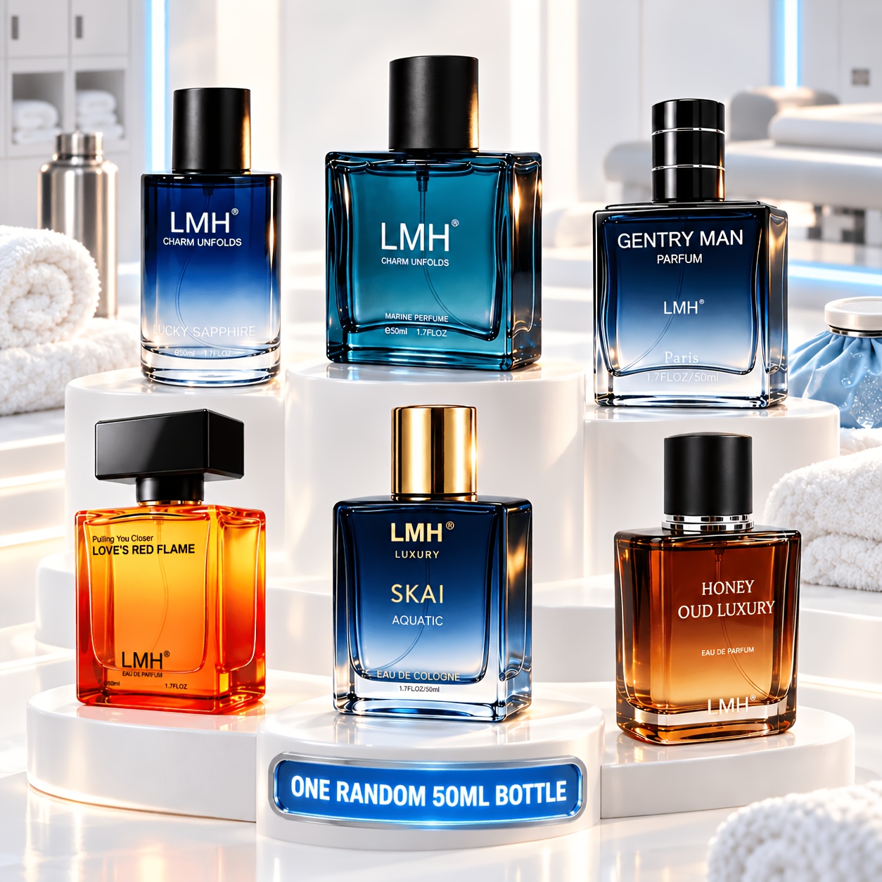 TEMU 1pc Random Fragrance & Cologne Spray, 1.7fl.oz/ 50ml Eau De Parfum For Men, Long Masculine Fragrance, Men's Scent For Daily Wear, Business,