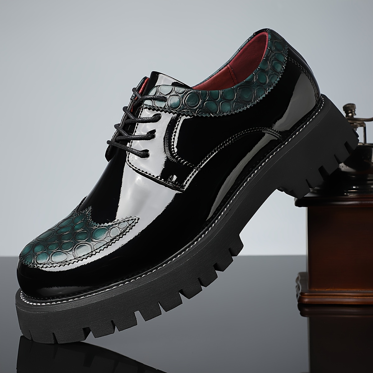 dark green dress shoes - Mauritius