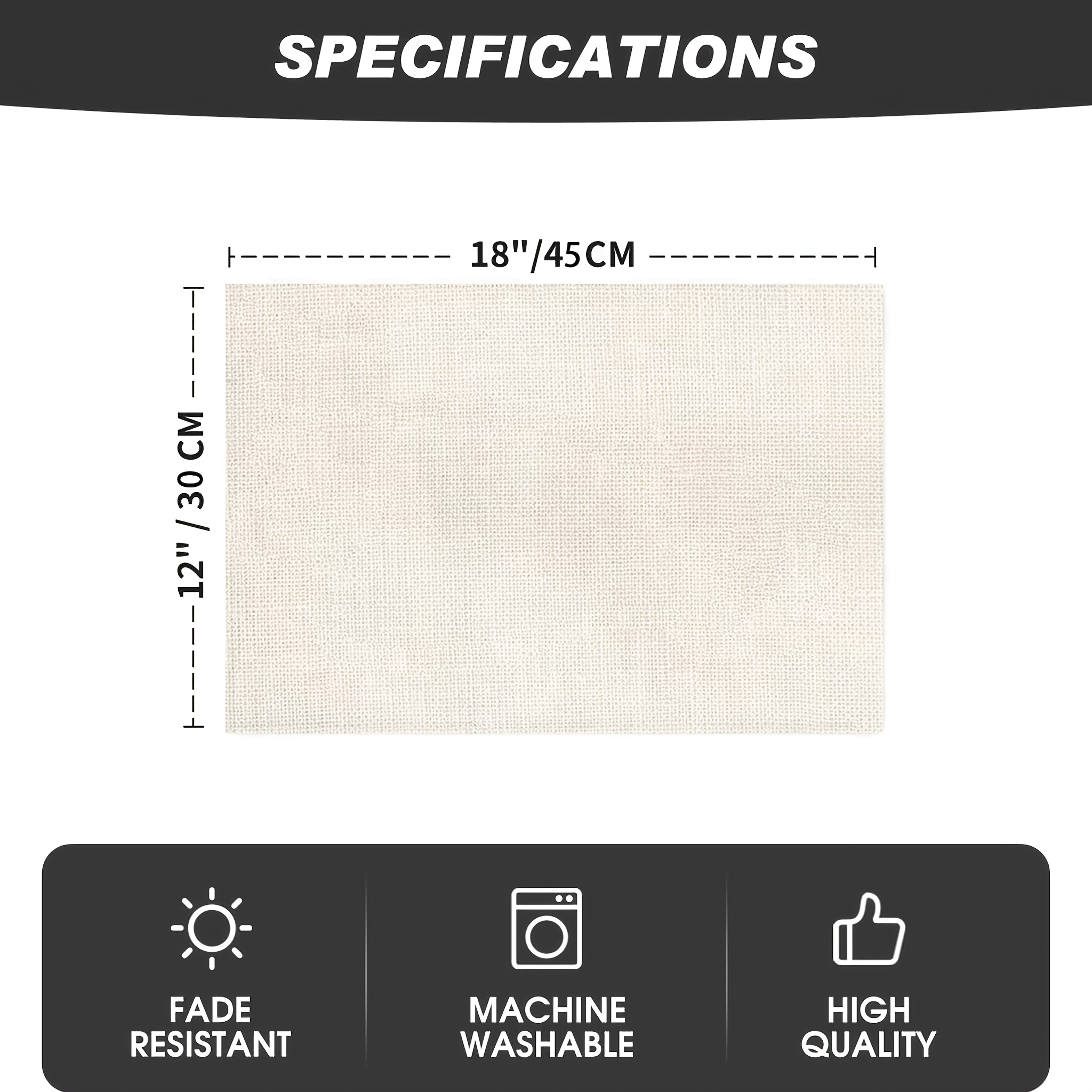 4pcs linen striped boho placemats for dining table set table place mats placemat kitchen dinner table placemats holiday decor   farmhouse style 12 x 18 inches Product details 2