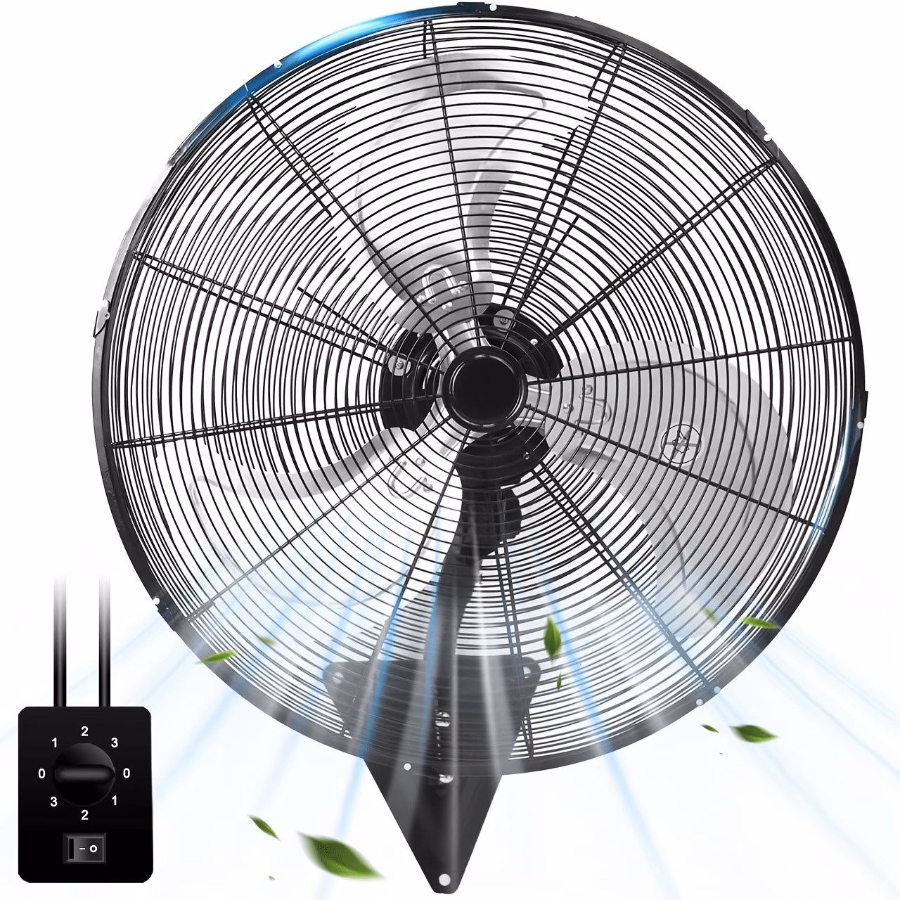 20-inch 4460 CFM High-Speed Oscillating Wall-Mount...