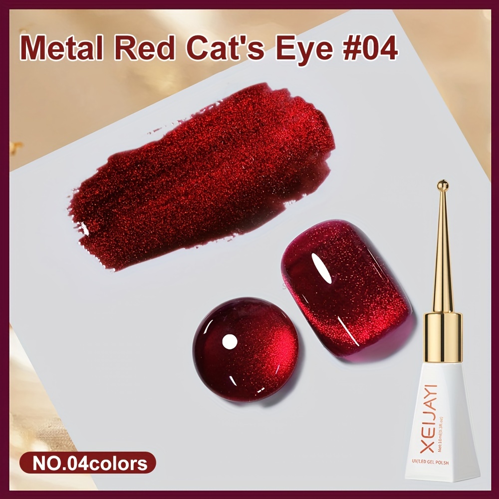1/4pcs 10ml Reflective Flashing Gel Nail Polish, Holographic Gel Nail Polish, Soak Off Led, For Nail Art