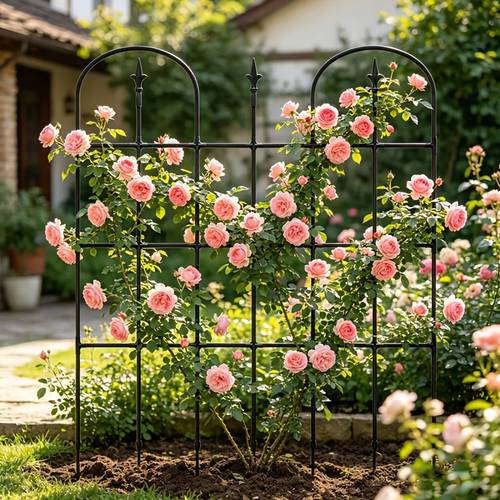 de hierro de estilo para trepadoras, soporte para , pantalla de malla para flores de jardín y patio