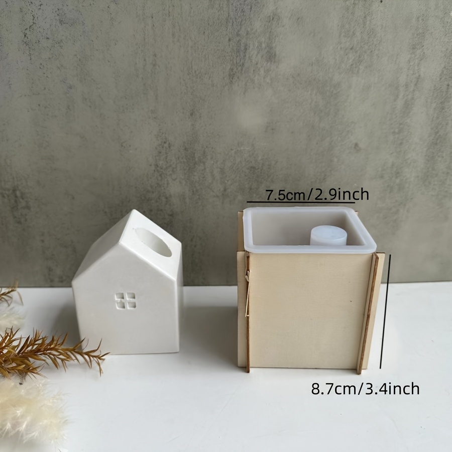 E-shop DIY Duftkerzenhalter Silikonform, Gipsdekoration Form, Stiftehalter Gipsform