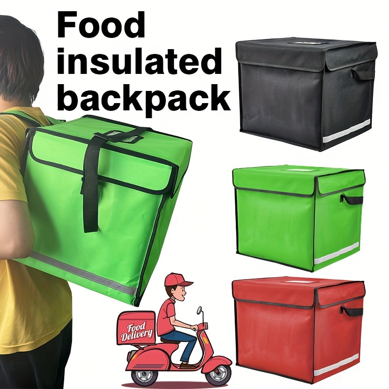   insulated backpack cooler portable leak resistant lunch tote thermal cold preservation bag with reflective strips sturdy zipper outdoor picnic backpack for camping traveling and hiking