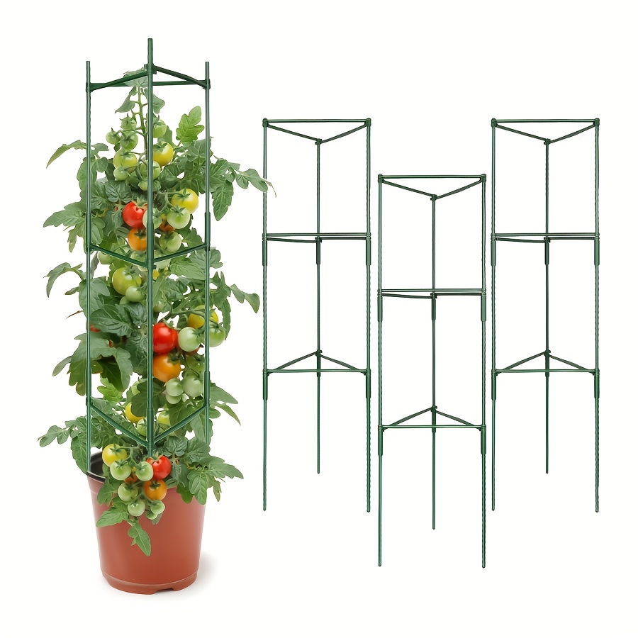 E-shop Tomatenkäfige, Pflanzenkäfige, Gartenstützstangen, Gemüse-Trellis-Rohre, Pflanzenstützrahmen