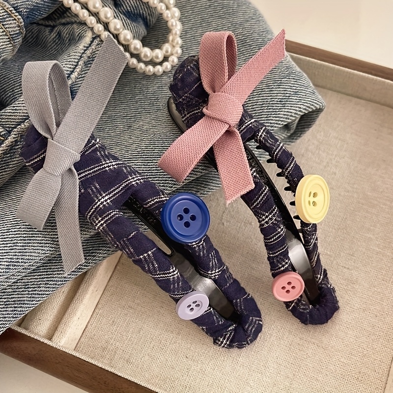 4pcs womens braided   duckbill hair clips cute sling bag puppy and bow   style scrunchies   accessories for daily wear Product details 7