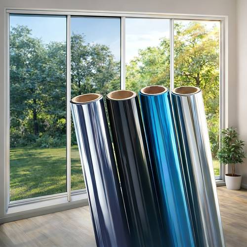 sun blocking one way privacy window film static cling glass sticker heat control tint for home office bathroom car