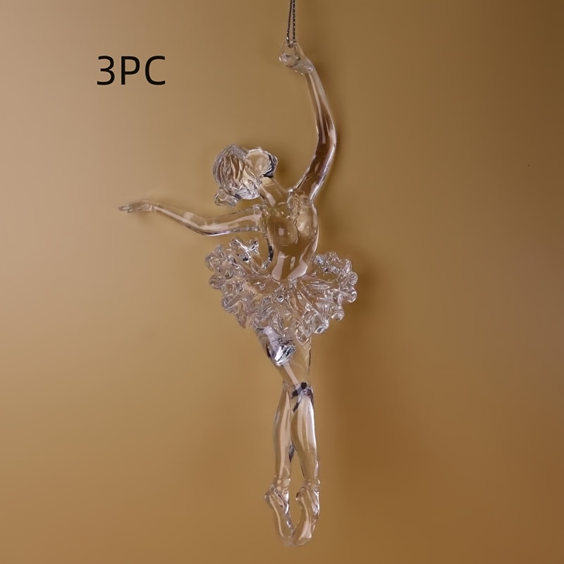 3pcs Christmas Decorations - Christmas Tree - Home Decor Items - Scene Ballet Creative Decoration Setup Small Hanging Pieces Props