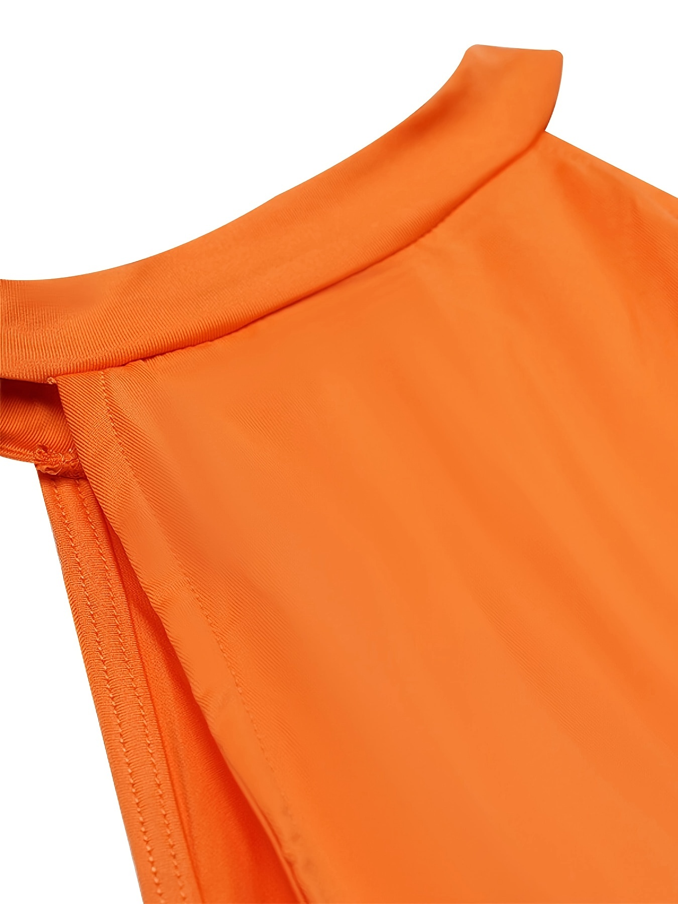 european and american cross border off shoulder color block sleeveless casual   top and shorts set details 3