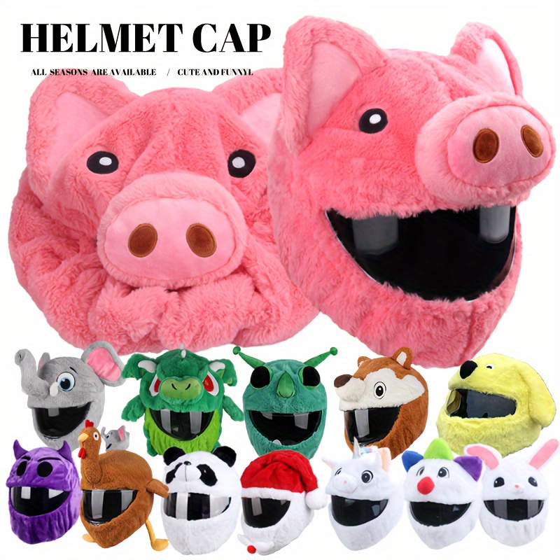 Copri casco da sci cartoon panda ear rabbit sheep warm cover moto