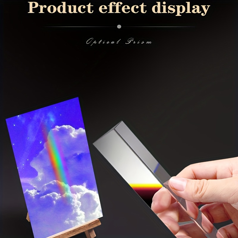 

Triangular Prism Rainbow Prism Crystal Photographic Physics Light Experiment