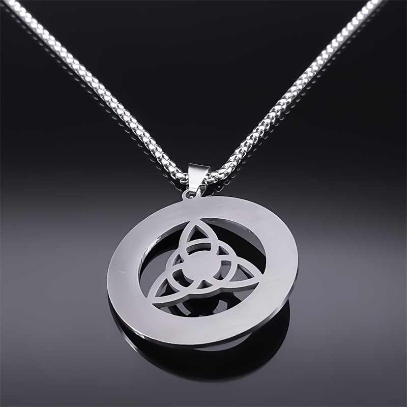celtic necklace women men silvery Temu Australia