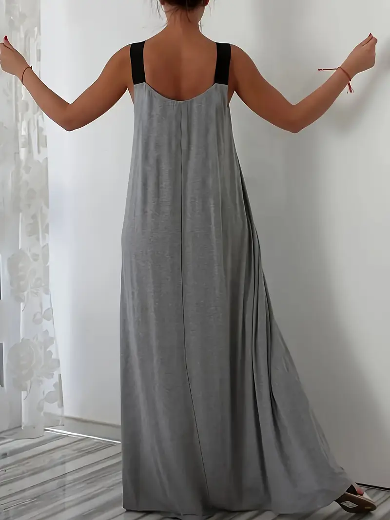 elegant polyester spandex blend maxi dress back tie no - Temu Oman elegant polyester spandex blend maxi dress back tie no - Temu Oman