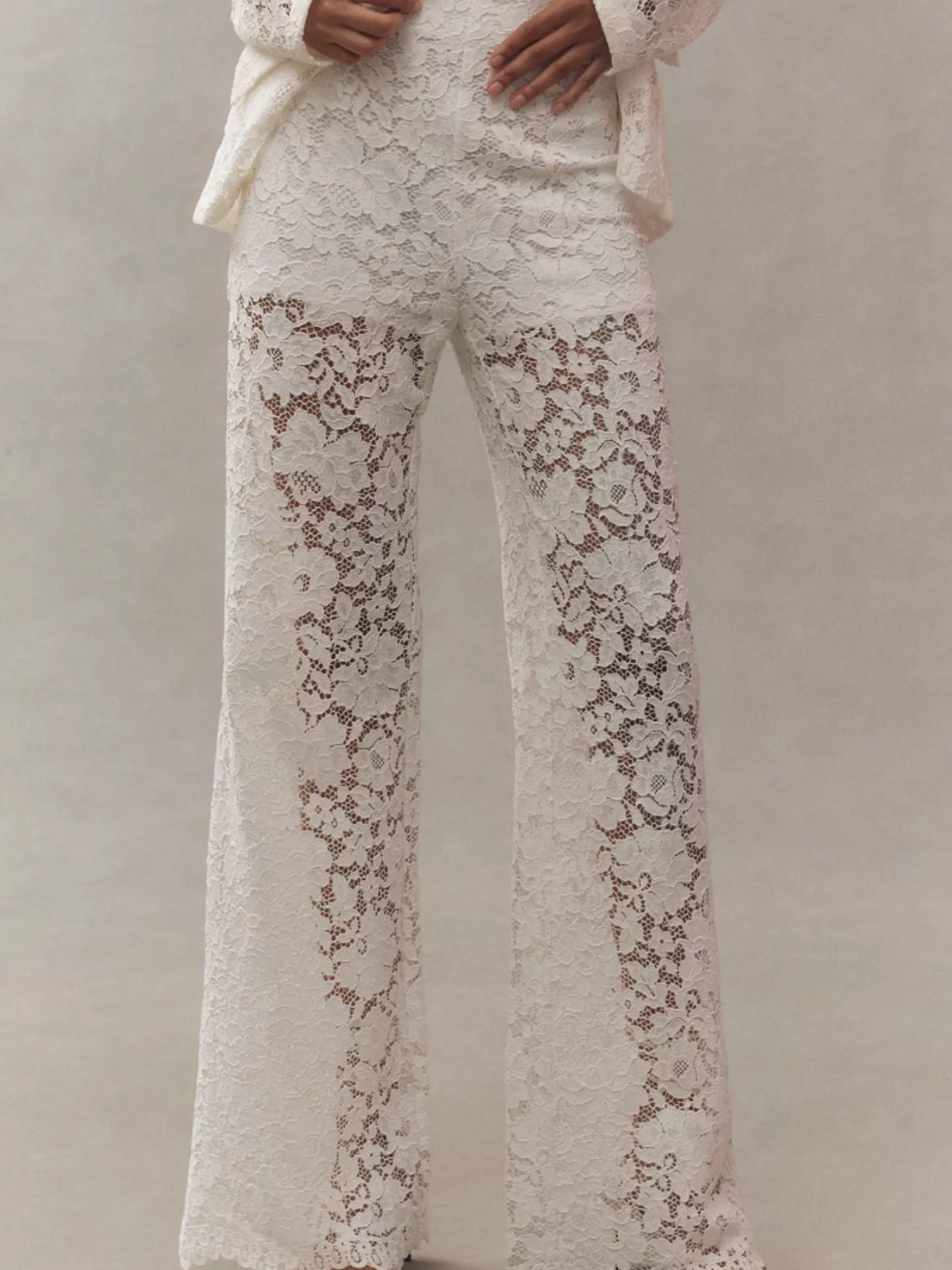パンツ lace sheer pants melt the lady Amazon.com: JOAU Floral Lace Sheer Pants for Women See