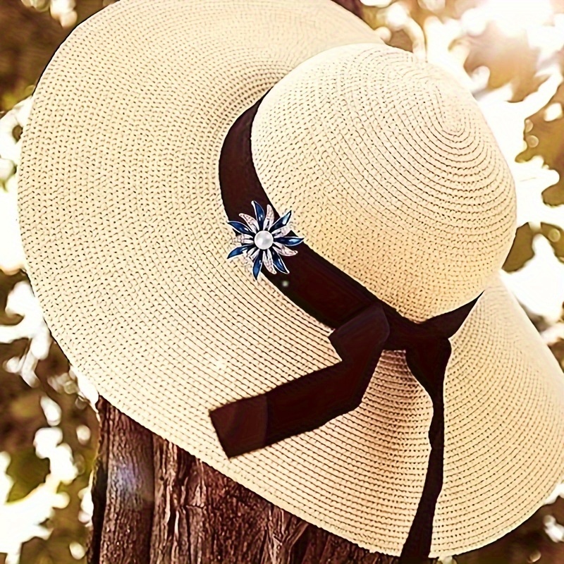 Broche Fleur Siman Tu Pierres Fines – Vintage Argenté Occasion