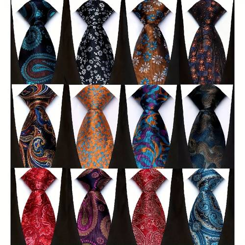 lot 12pcs classic mens tie necktie woven jacquard neck ties